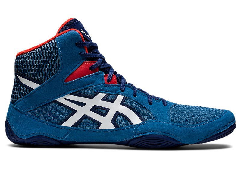 Men\'s Asics Snapdown 3 Wrestling Shoes Azure/White Canada | CA9739-284