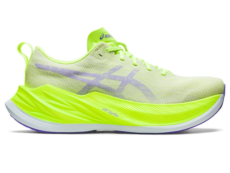 Men\'s Asics Superblast Running Shoes Hazard Green/Amethyst Canada | CA1674-055