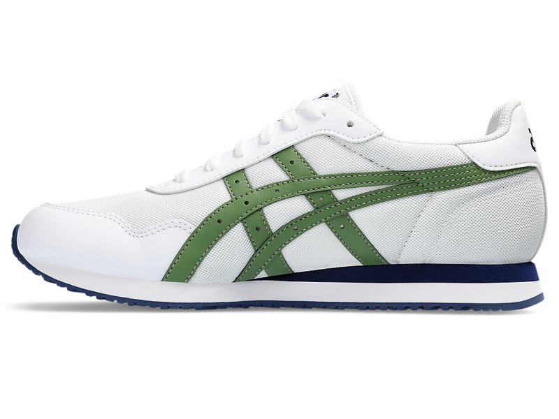 Men's Asics Tiger Runner Sneakers White/Cedar Green Canada | CA5232-241