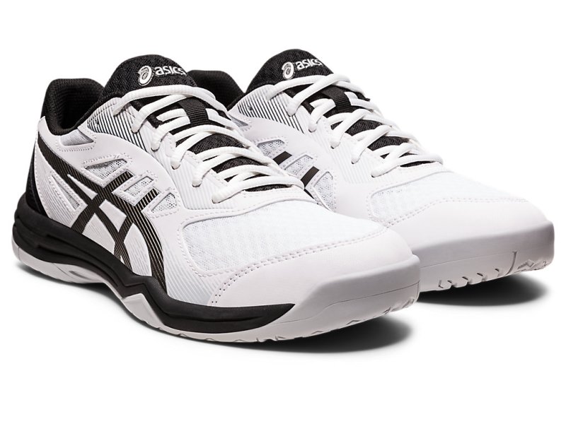 Men's Asics Upcourt 5 Volleyball Shoes White/Gunmetal Canada | CA9907-545