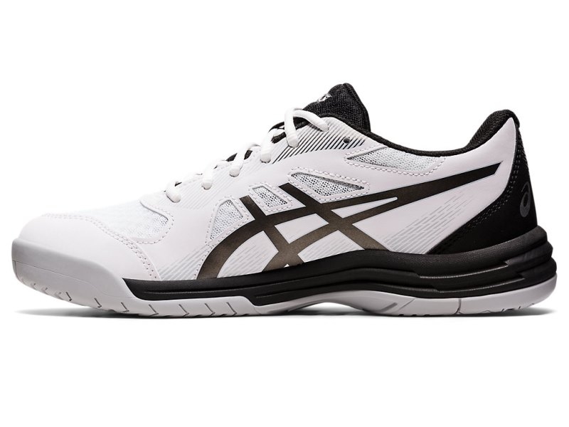 Men's Asics Upcourt 5 Volleyball Shoes White/Gunmetal Canada | CA9907-545