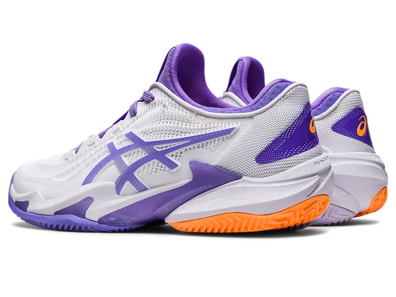 Women's Asics Court FF 3 Clay Tennis Shoes White/Amethyst Canada | CA8852-237