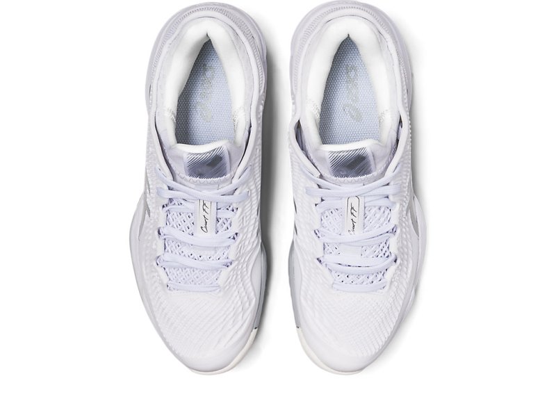 Women's Asics Court FF 3 Tennis Shoes White/Pure Silver Canada | CA4465-212