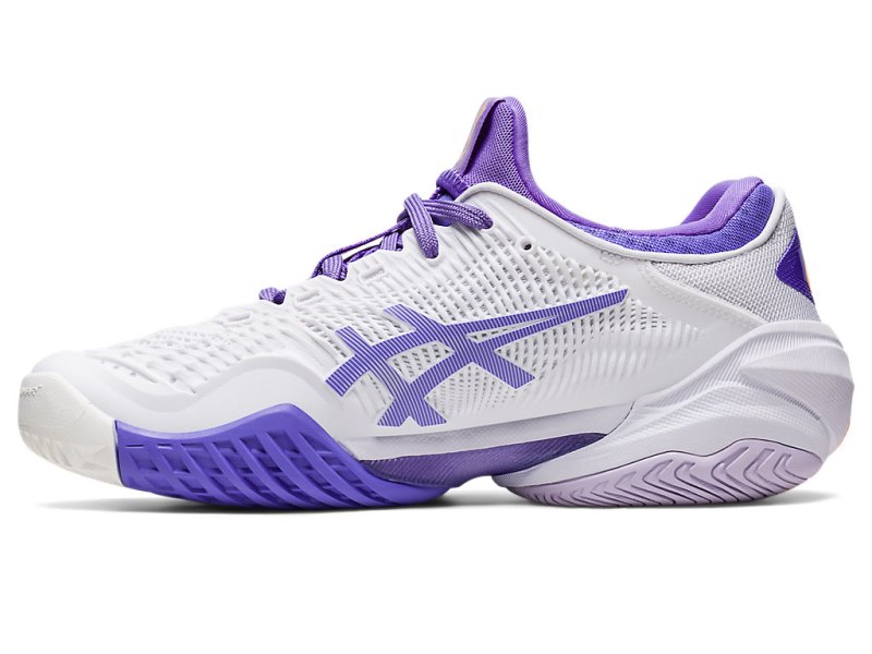 Women's Asics Court FF 3 Tennis Shoes White/Amethyst Canada | CA9285-216