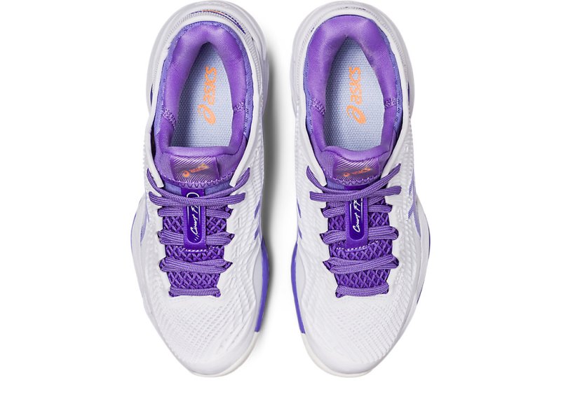 Women's Asics Court FF 3 Tennis Shoes White/Amethyst Canada | CA9285-216