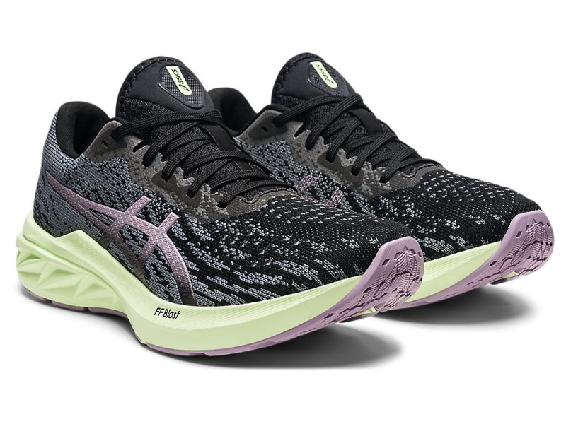 Women's Asics Dynablast 2 Running Shoes Black/Soft Lavender Canada | CA0586-154