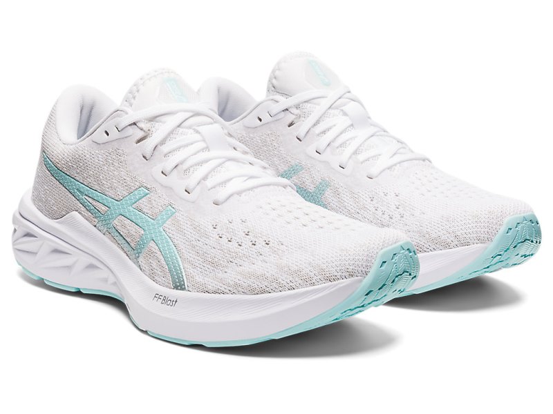 Women's Asics Dynablast 2 Running Shoes White/Clear Blue Canada | CA7468-607