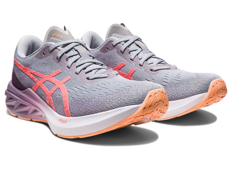 Women's Asics Dynablast 3 Running Shoes Piedmont Grey/Papaya Canada | CA0076-626