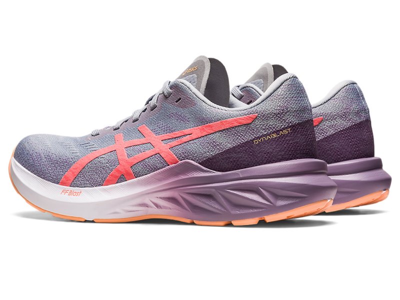 Women's Asics Dynablast 3 Running Shoes Piedmont Grey/Papaya Canada | CA0076-626