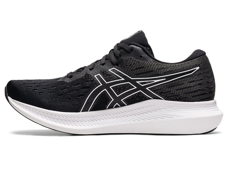 Women's Asics Evoride 2 (D) Running Shoes Black/White Canada | CA7930-900