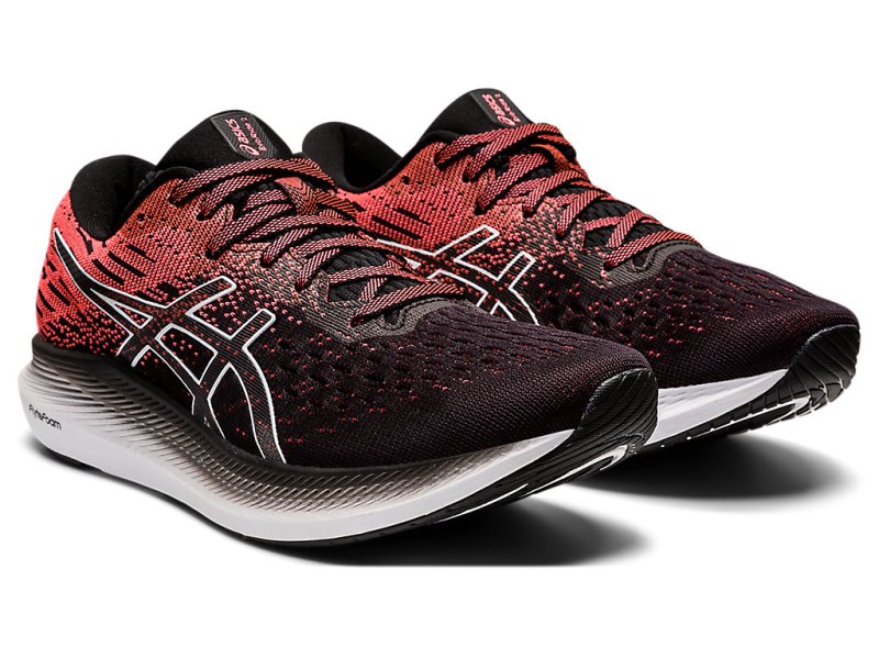 Women's Asics Evoride 2 Running Shoes Black/Blazing Coral Canada | CA8900-970