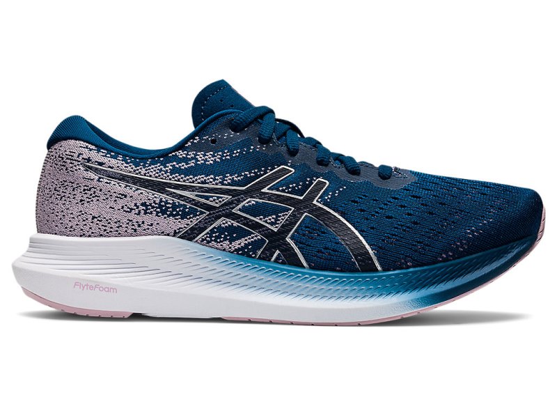 Women\'s Asics Evoride 3 Running Shoes Mako Blue/Pure Silver Canada | CA8594-409