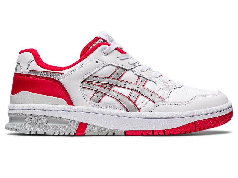 Women\'s Asics Ex89 Netball Shoes White/Classic Red Canada | CA3185-158