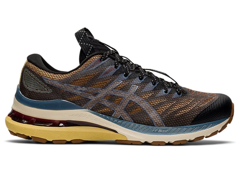 Women\'s Asics Fn3-s Gel-kayano 28 Sneakers Anthracite/Antique Gold Canada | CA2275-182