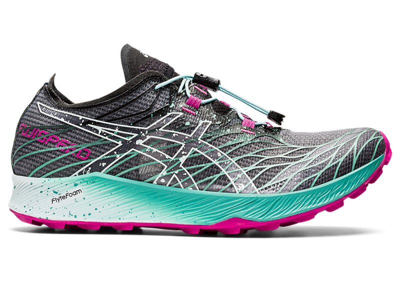 Women\'s Asics Fujispeed Trail Running Shoes Black/Soothing Sea Canada | CA3228-881