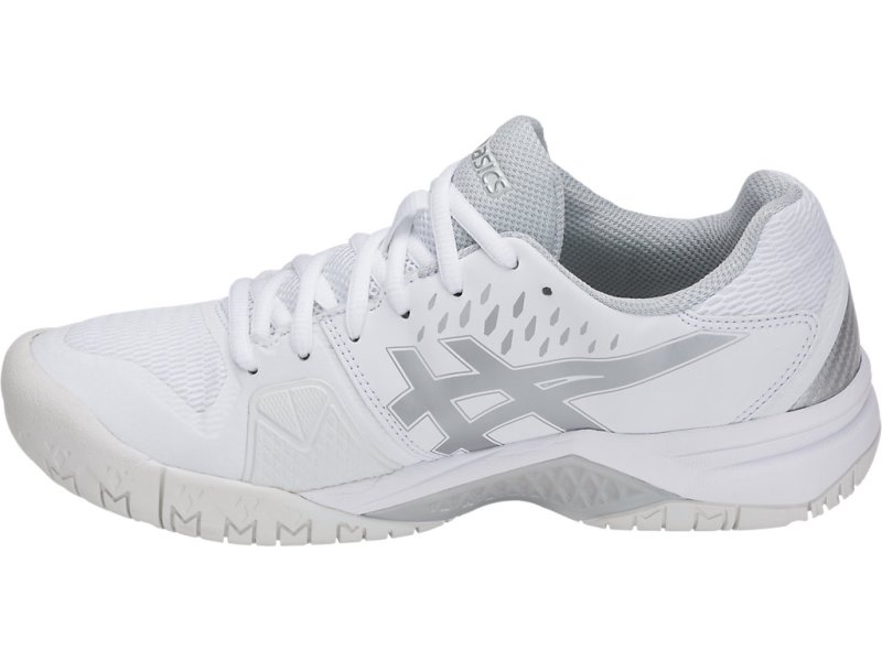 Women's Asics Gel-challenger 12 Tennis Shoes White/Silver Canada | CA2551-730