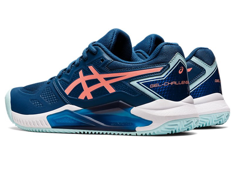 Women's Asics Gel-challenger 13 Clay Tennis Shoes Light Indigo/Guava Canada | CA3803-918