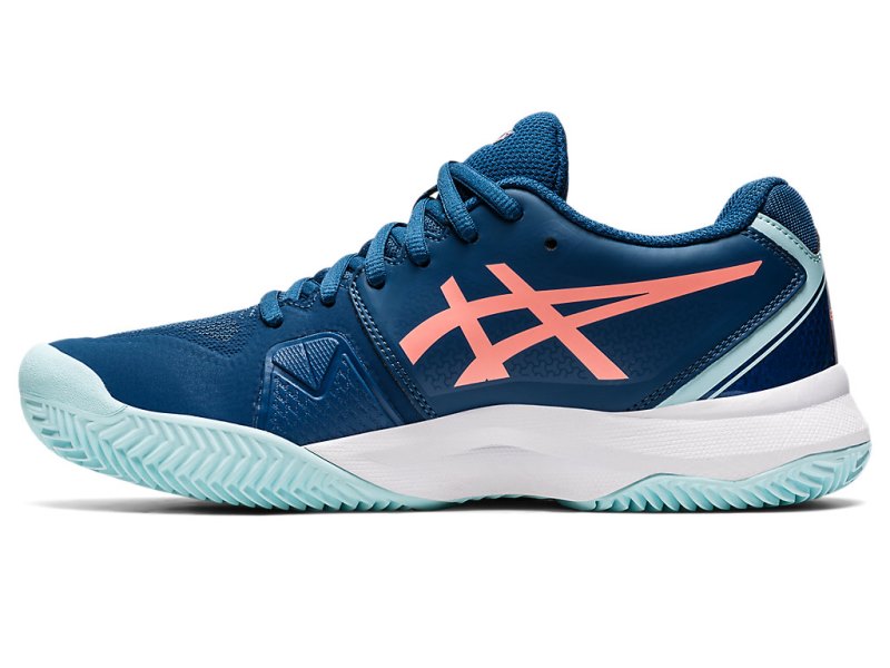 Women's Asics Gel-challenger 13 Clay Tennis Shoes Light Indigo/Guava Canada | CA3803-918