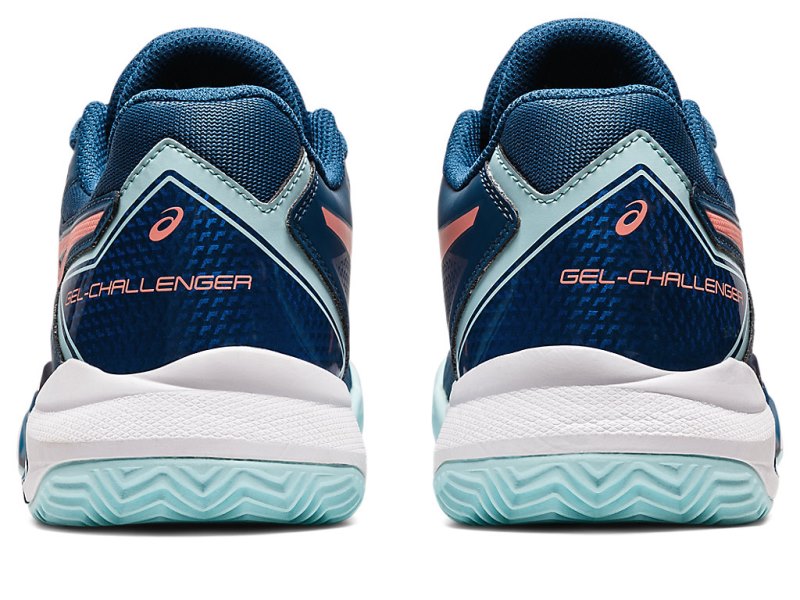 Women's Asics Gel-challenger 13 Clay Tennis Shoes Light Indigo/Guava Canada | CA3803-918