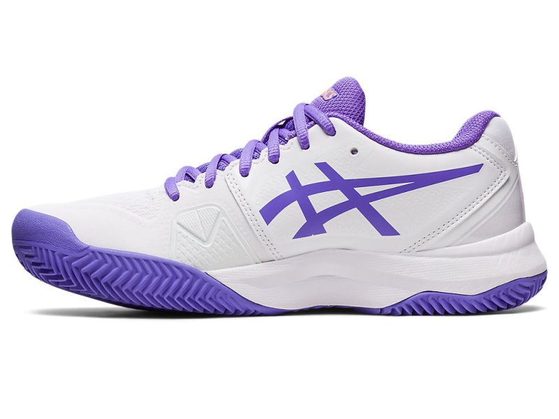 Women's Asics Gel-challenger 13 Clay Tennis Shoes White/Amethyst Canada | CA8846-518