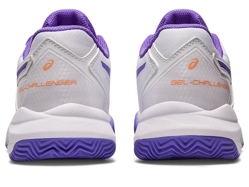 Women's Asics Gel-challenger 13 Clay Tennis Shoes White/Amethyst Canada | CA8846-518