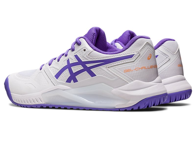 Women's Asics Gel-challenger 13 Tennis Shoes White/Amethyst Canada | CA2550-354