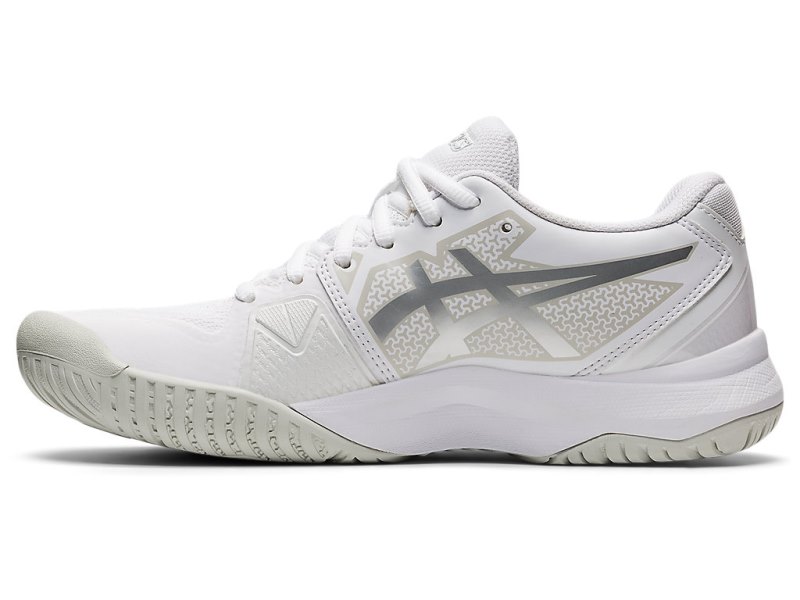 Women's Asics Gel-challenger 13 Tennis Shoes White/Pure Silver Canada | CA8737-843