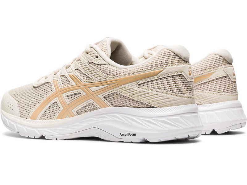 Women's Asics Gel-contend 6 Twist Running Shoes Birch/Champagne Canada | CA2319-827