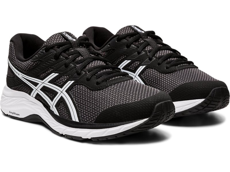 Women's Asics Gel-contend 6 Twist Running Shoes Graphite Grey/White Canada | CA5565-395