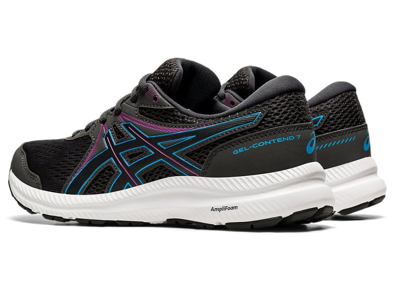 Women's Asics Gel-contend 7 Running Shoes Graphite Grey/Digital Aqua Canada | CA0499-939