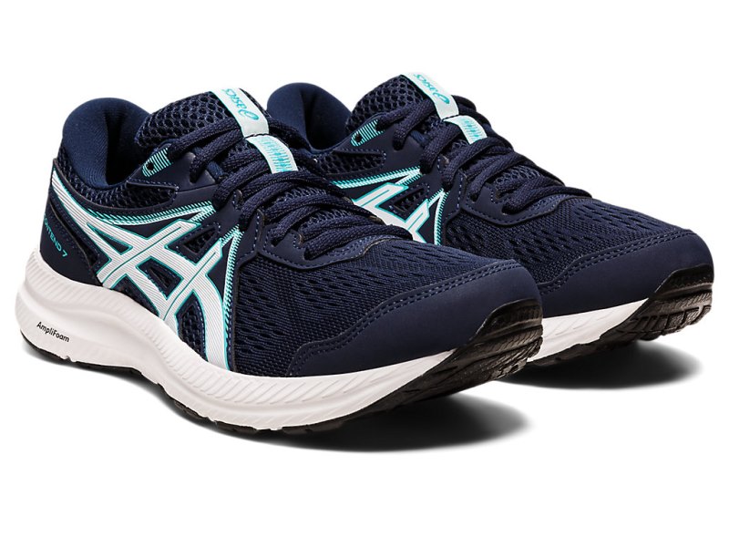 Women's Asics Gel-contend 7 Running Shoes Midnight/Soothing Sea Canada | CA0658-977