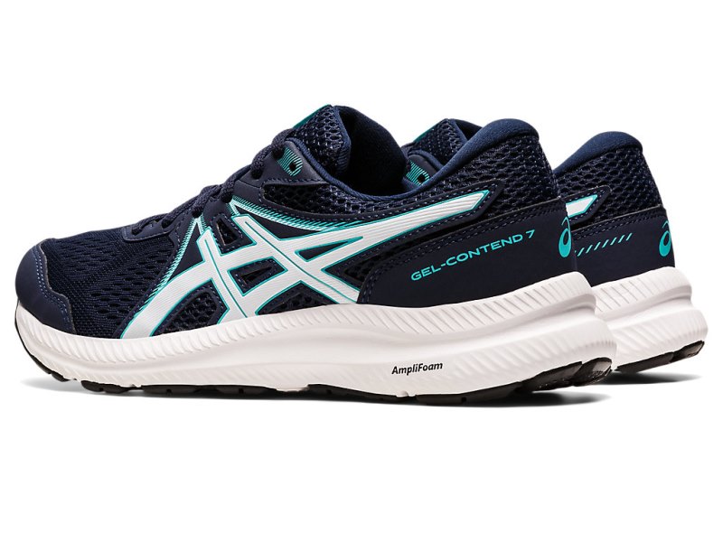 Women's Asics Gel-contend 7 Running Shoes Midnight/Soothing Sea Canada | CA0658-977