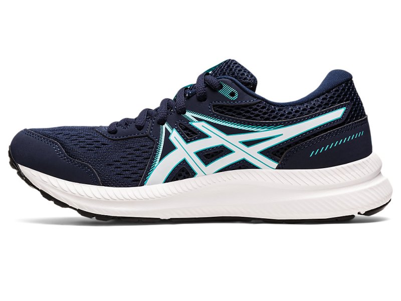 Women's Asics Gel-contend 7 Running Shoes Midnight/Soothing Sea Canada | CA0658-977