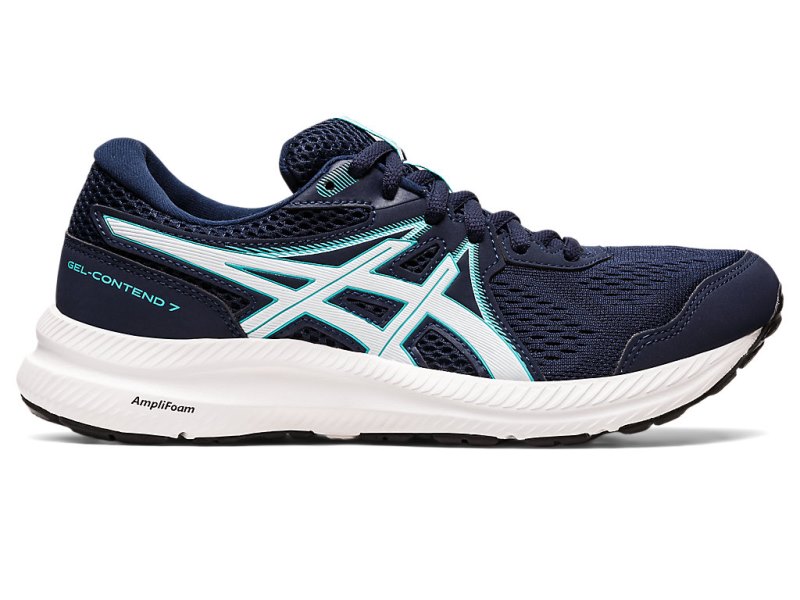 Women\'s Asics Gel-contend 7 Running Shoes Midnight/Soothing Sea Canada | CA0658-977