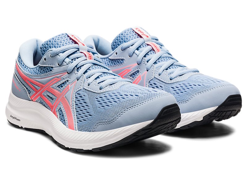 Women's Asics Gel-contend 7 Running Shoes Mist/Blazing Coral Canada | CA3233-999