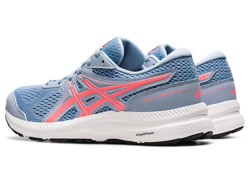 Women's Asics Gel-contend 7 Running Shoes Mist/Blazing Coral Canada | CA3233-999