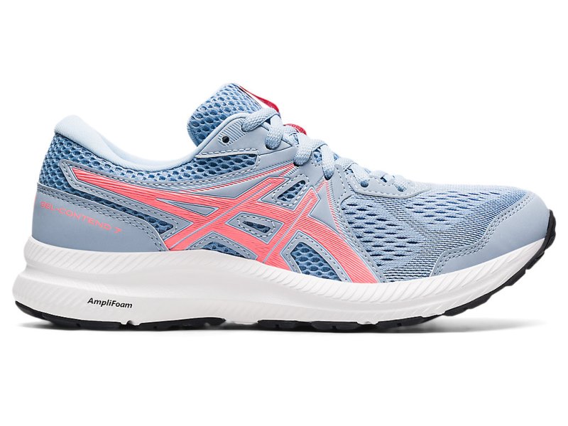 Women\'s Asics Gel-contend 7 Running Shoes Mist/Blazing Coral Canada | CA3233-999