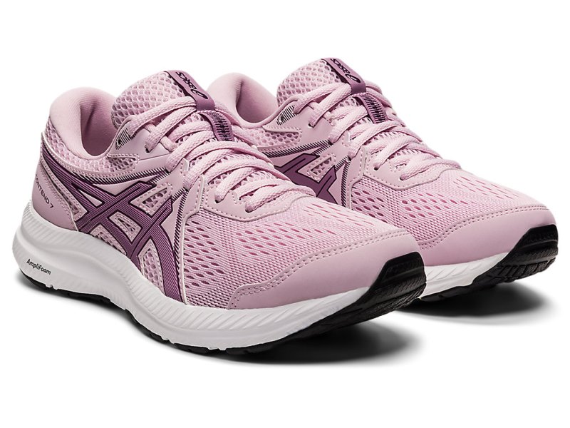 Women's Asics Gel-contend 7 Running Shoes Barely Rose/Rosequartz Canada | CA5856-731