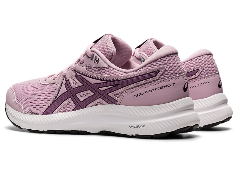 Women's Asics Gel-contend 7 Running Shoes Barely Rose/Rosequartz Canada | CA5856-731