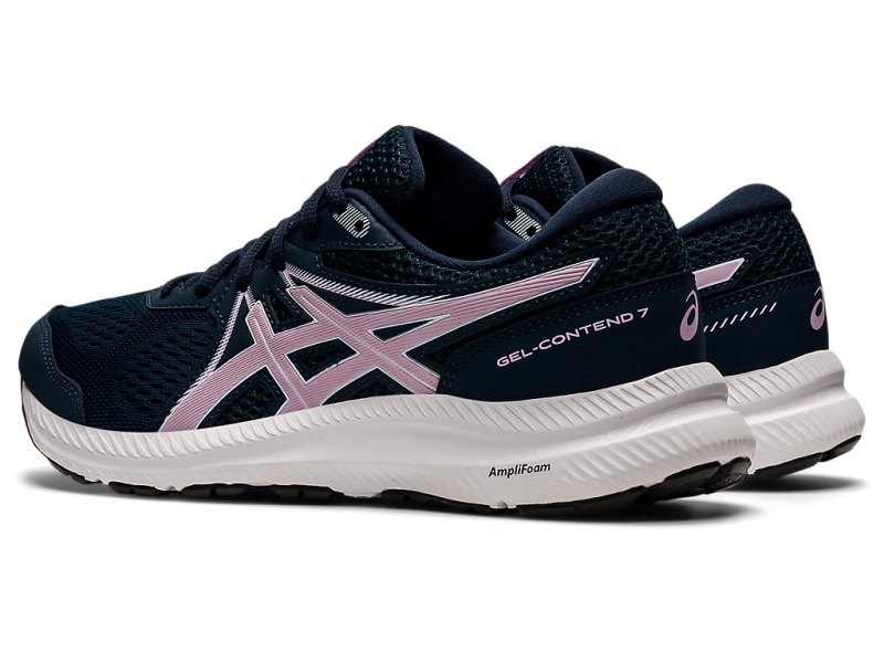 Women's Asics Gel-contend 7 Running Shoes French Blue/Barely Rose Canada | CA7297-931