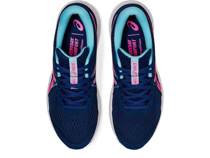 Women's Asics Gel-contend 7 Running Shoes Midnight Blue/Hot Pink Canada | CA7404-846