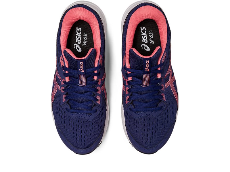 Women's Asics Gel-contend 8 Running Shoes Indigo Blue/Papaya Canada | CA1884-906