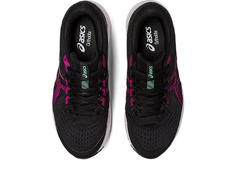 Women's Asics Gel-contend 8 Running Shoes Black/Pink Rave Canada | CA1885-032