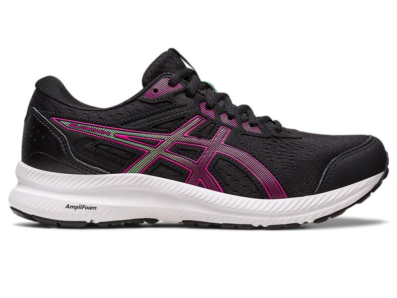 Women\'s Asics Gel-contend 8 Running Shoes Black/Pink Rave Canada | CA1885-032