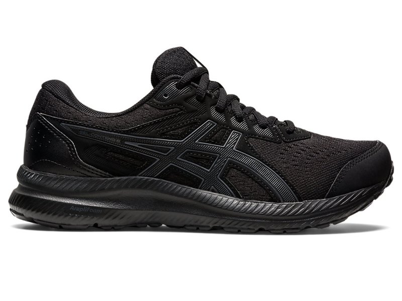 Women\'s Asics Gel-contend 8 Running Shoes Black/Carrier Grey Canada | CA3399-063