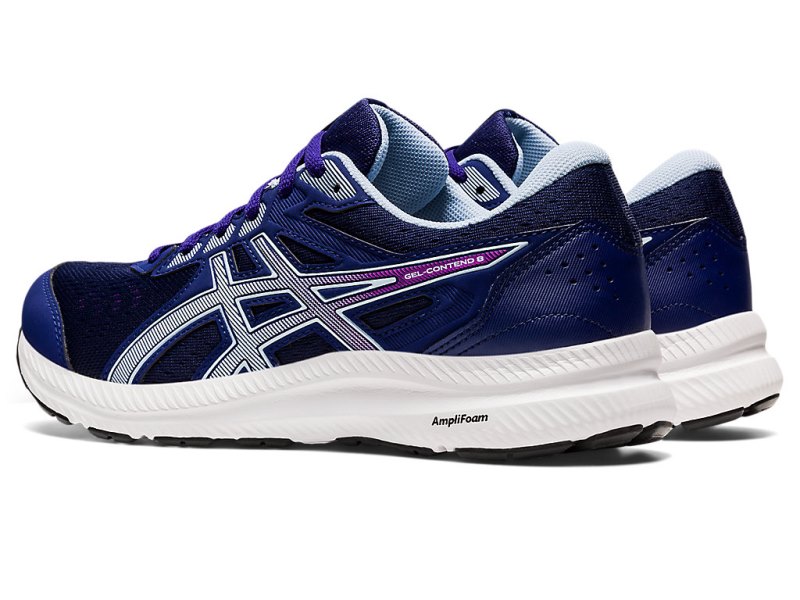 Women's Asics Gel-contend 8 Running Shoes Dive Blue/Soft Sky Canada | CA3957-555