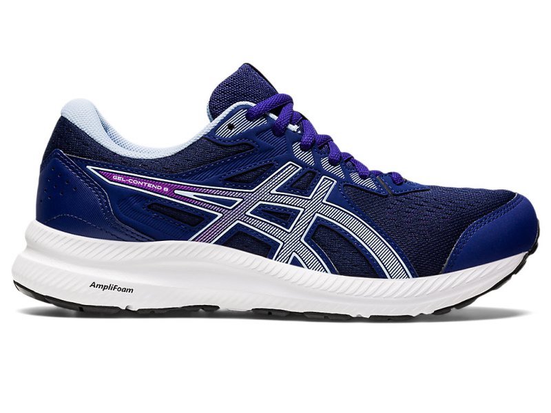 Women\'s Asics Gel-contend 8 Running Shoes Dive Blue/Soft Sky Canada | CA3957-555