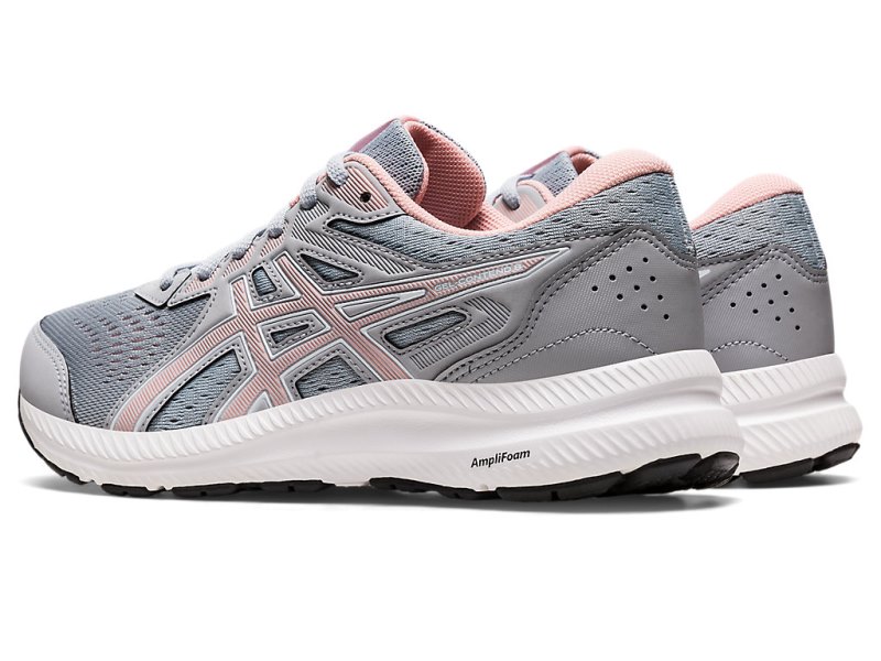 Women's Asics Gel-contend 8 Running Shoes Piedmont Grey/Frosted Rose Canada | CA8457-575