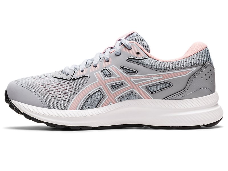 Women's Asics Gel-contend 8 Running Shoes Piedmont Grey/Frosted Rose Canada | CA8457-575