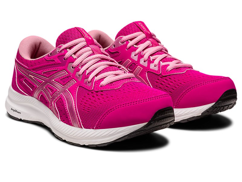 Women's Asics Gel-contend 8 Running Shoes Pink Rave/Pure Silver Canada | CA9488-080